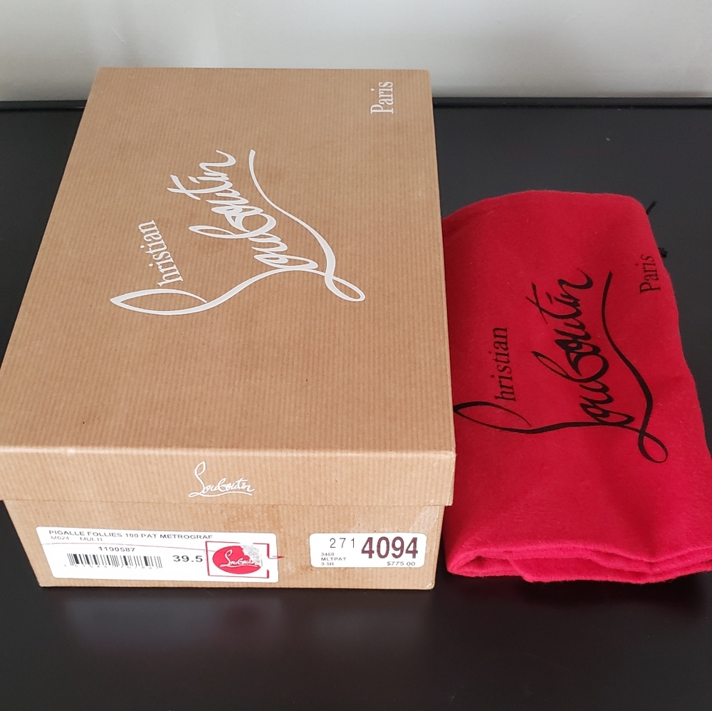 Christian Louboutin shoe box and dust bag combo